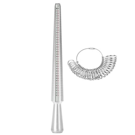 Bâton de Mesure de Taille de Bague avec Jauge de Doigt pour Bijoux - Outil de Mesure UK