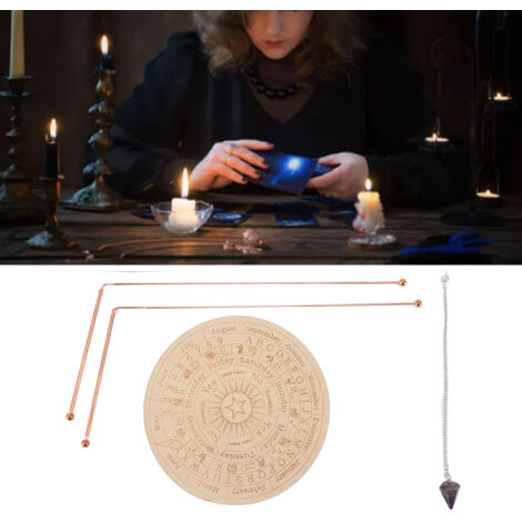 Bâton de Sourcier en Cuivre pour la Radiesthésie, Guérison Énergétique, Phénomènes Surnaturels, Détection d'Eau et Or, Ensemble avec Sac de Rangement