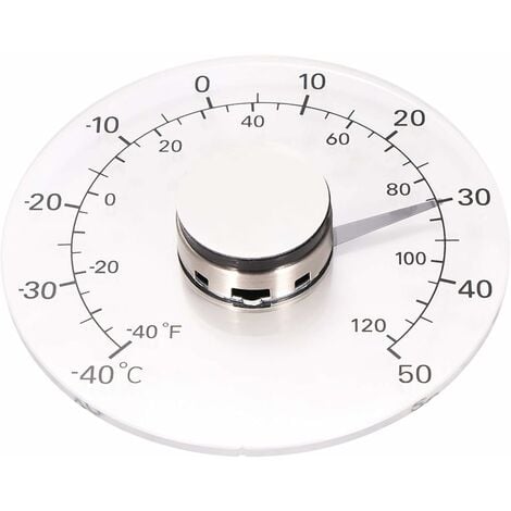 Thermomètre À Ventouse À Fenêtre Thermomètre À Énergie Solaire