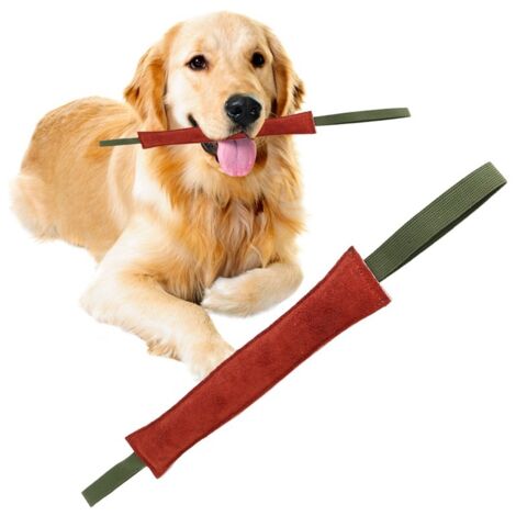 Bâton d'entraînement à la morsure en peau de vache, jouet d'entraînement à la force de morsure pour chien (B)