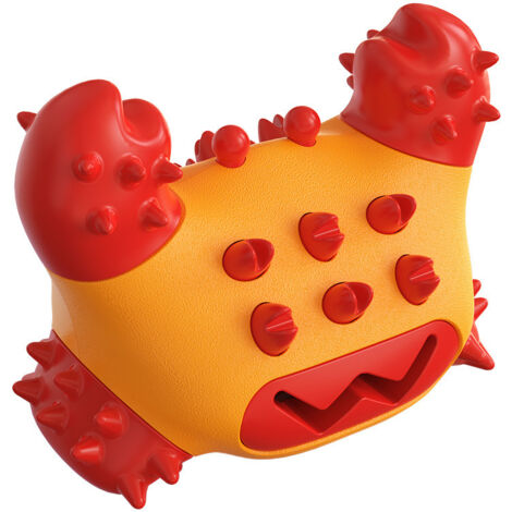 Bâton molaire pour Chien, Nettoyage des Dents résistant à la Mastication, Jouet pour Crabe, Brosse à Dents pour Chiot, Fournitures pour Animaux de Compagnie(rouge)
