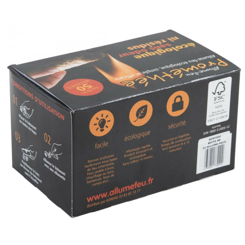 Allume-feu laine de bois et Cire écologique