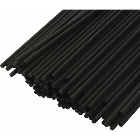 Bâtonnet diffuseur de parfum, 250 pièces, bâtonnet diffuseur d'arômes en fibre pour huiles essentielles pour la maison, le bureau et les spas d'hôtel, 25cm x 3mm, noir. - RWDiffuseur huile essentielle
