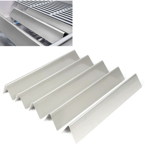 Bâtonnets d'assaisonnement en acier inoxydable, plaques chauffantes, couvercles de brûleurs pour barbecue, kit de remplacement pour la série Weber Spirit.