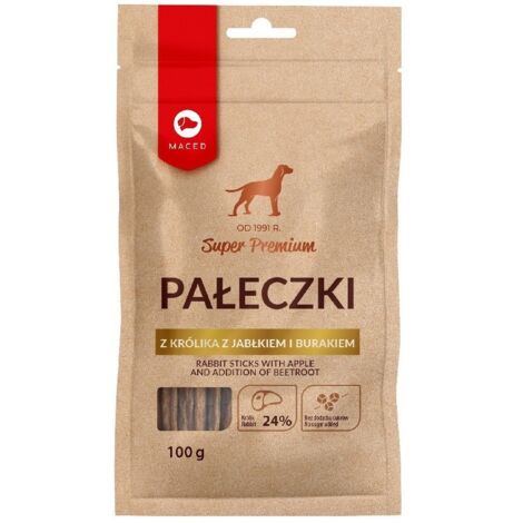 Bâtonnets de lapin MACED aux pommes et betteraves 100 g