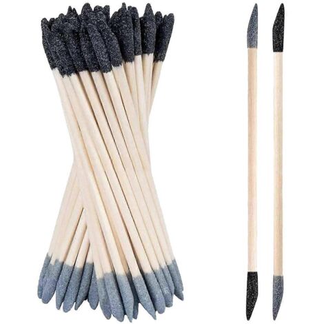 Bâtonnets de ponçage, 50 pièces, outils de ponçage à double extrémité