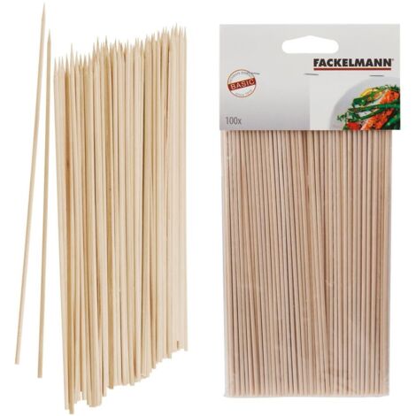 Bâtonnets de satay en bois Fackelmann 20 cm 100 pièces