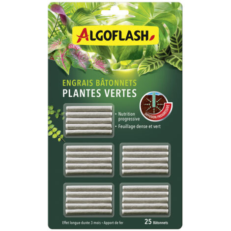 Bâtonnets D'engrais Plantes Vertes X30 - Algoflash