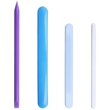 Bâtonnets mélangeurs en silicone (lot de 4) pour résine, barre antimousse