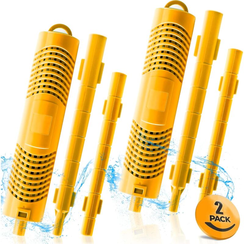 Bâtonnets minéraux pour filtres de spa, durée de vie de 4 mois, jaune, 2 pièces