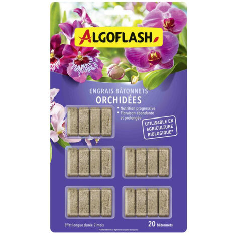 BATONNETS X20 ENGRAIS ORCHIDEES ALGOFLASH BATORCB