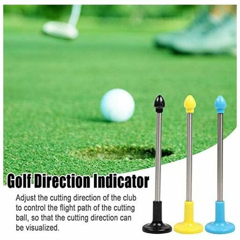 Bâtons d'alignement de golf, bâtons d'alignement magnétiques pour bâtons de golf Accessoires d'aide à l'entraînement aident à visualiser et à aligner votre coup de golf (noir)