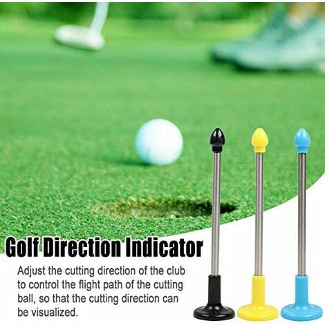 Bâtons D'Alignement De Golf, Bâtons D'Alignement Magnétiques Pour Bâtons De Golf Accessoires D'Aide À L'Entraînement Aident À Visualiser Et À Aligner Votre Coup De Golf (Noir)
