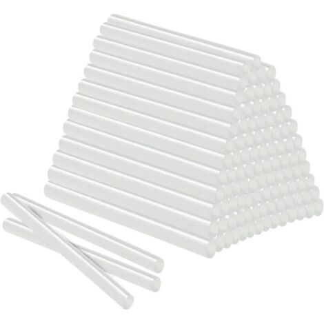Bâtons de colle chaude 11 mm × 200 mm – Lot de 100 unités transparents, compatible pistolet à colle standard