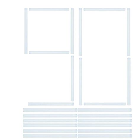 Bâtons de Colle Chaude - Bâtons de Colle - 90 Pièces Transparentes pour