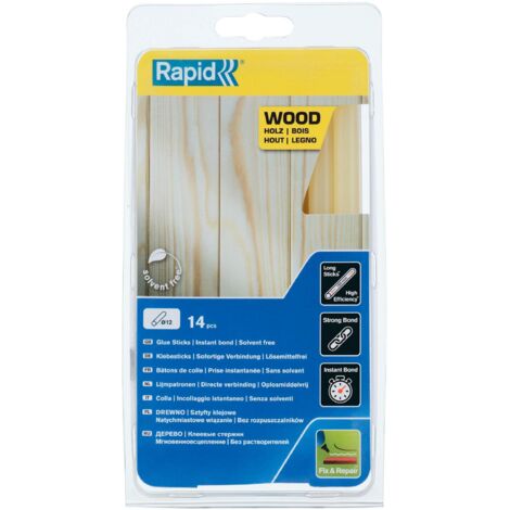 Bâtons de colle pour bois & dérivésØ12mm x 190mm, lot de 14
