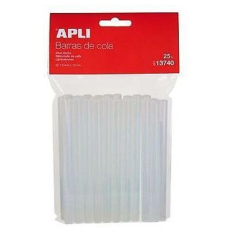 Bâtons de colle pour pistolet à colle - Recharge de colle 20 cm - 25 unités - Apli