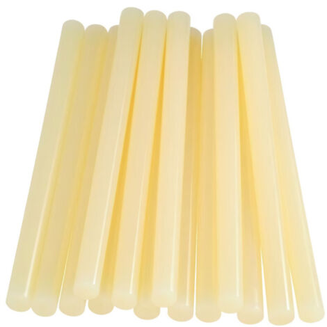 Bâtons de colle pour textiles & cuir Ø12mm x 190mm, lot de 14