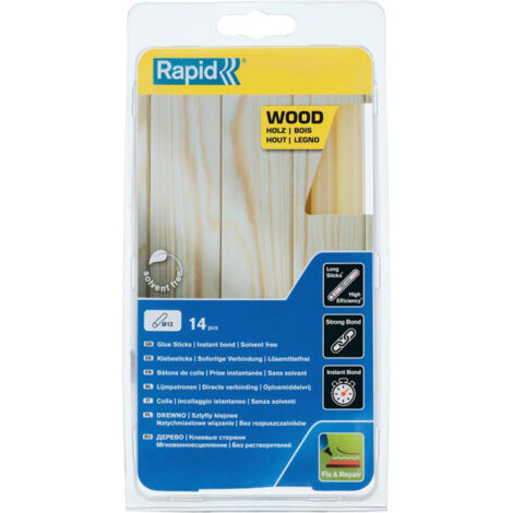 Rapid Bâtons de colle Bois 12 mm