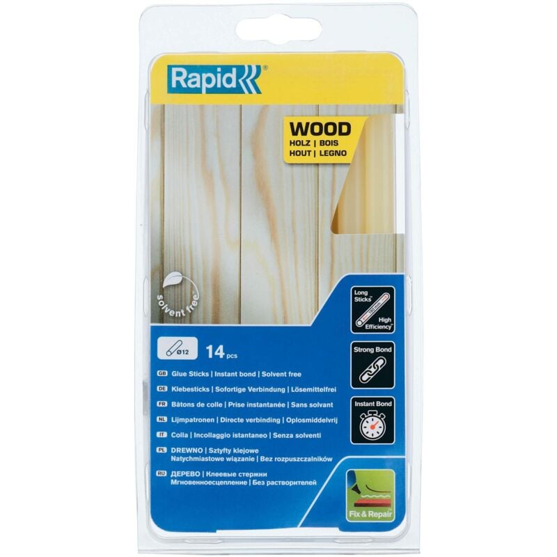 FP - Bâtons de colle pour bois & dérivésØ12mm x 190mm, lot de 14