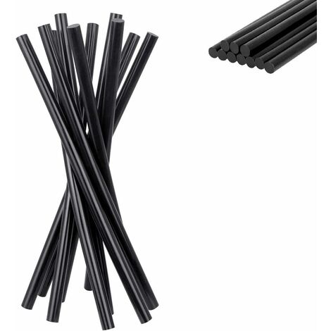 Bâtons de pistolet à colle thermofusible 10 pièces noir 270x 11 mm pour l'artisanat de loisirs, le travail du bois, le dissolvant de réparation de Dent de carrosserie
