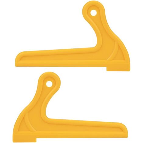 Bâtons de poussée,SEMAket bâtons de poussée de sécurité, poignée confortable et stable Durable de type V jaune pratique pour routeur Scie à table pour dégauchisseuse