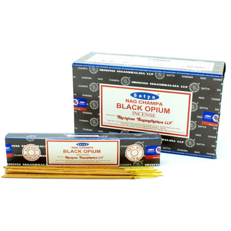 Bâtons d'encens Satya 15g - Opium Noir- Vendu par 1