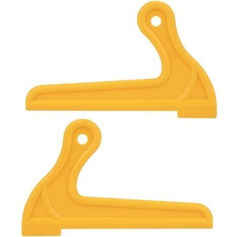Bâtons poussoirs, bâtons poussoirs de sécurité, poignée confortable et stable, scie à table de toupie pratique de type V jaune pour dégauchisseuse