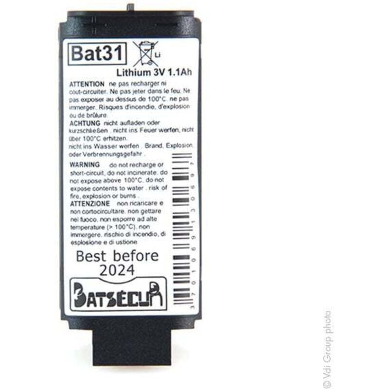 Pile alarme BAT31 3V 1200mAh - Batsecur