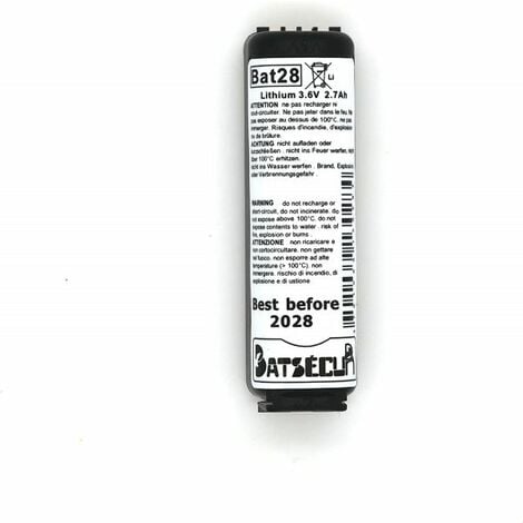 Batsecur batteria litio 3,6V 2,7Ah BAT28 compatibile BATLI28 BATLI38 Logisty Daitem