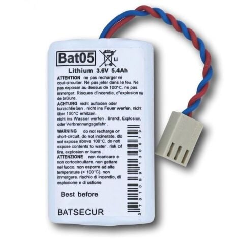 Batsecur batteria pila litio 3,6V 5,4 A compatibile batli05 Logisty Daitem - BAT05