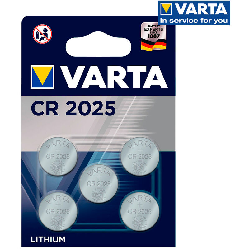 

38480 MICRO PILA LITIO CR2025 3V BLISTER 5 UNI - Varta