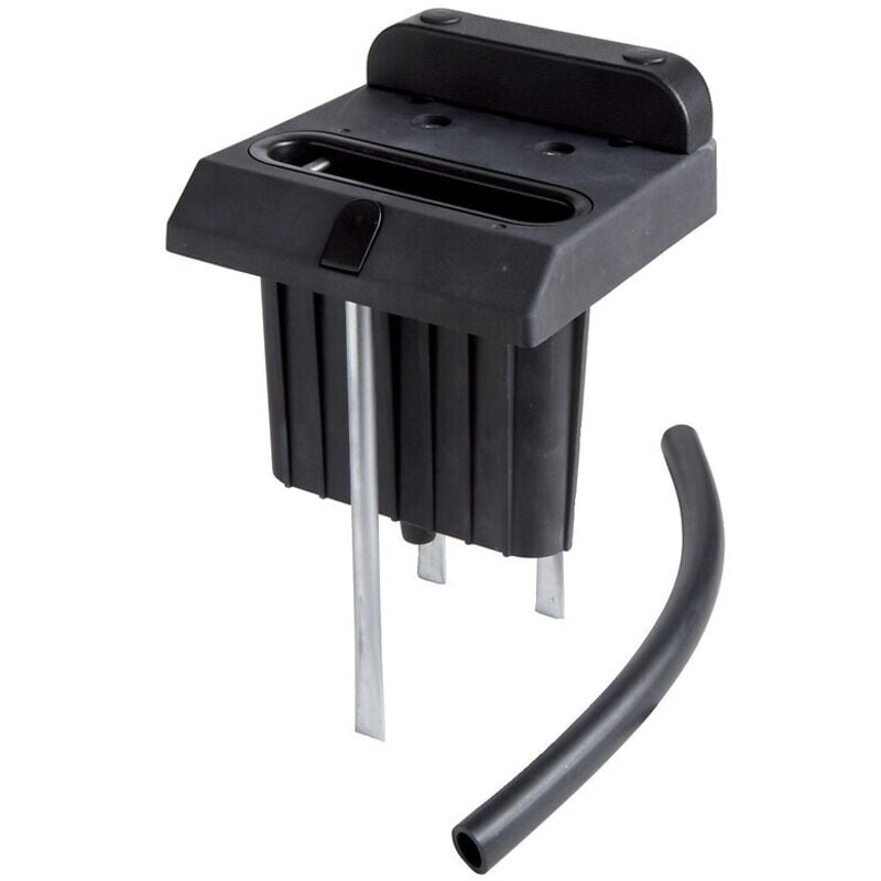 Battement de portail à sceller en polyéthylène renforcé avec bac amovible Locinox