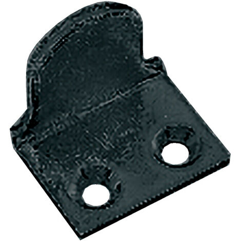 Battements bas à visser de persienne acier zingué noir - coudés boîte de 10 - TORBEL INDUSTRIE