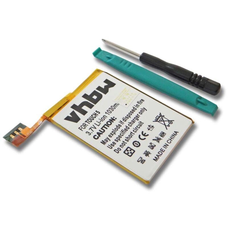 Image of vhbw batteria compatibile con Apple iPod Touch A1421, 5th Generation, 5G, 5a generazione MP3 music player lettore musicale (1030mAh, 3,7V, Li-Ion)