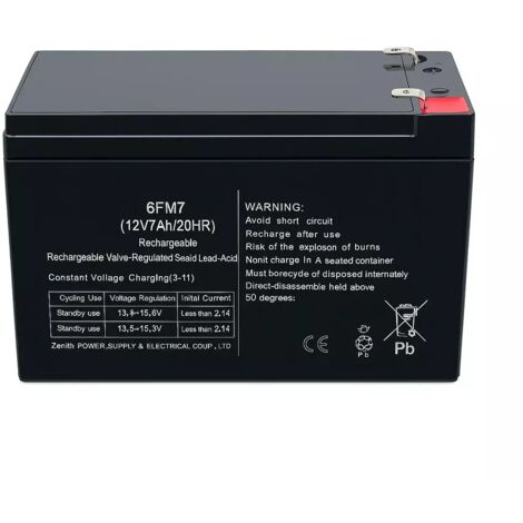 Batteria 12V 7Ah Ricambio Compatibile con Giochi Elettrici per Bambini