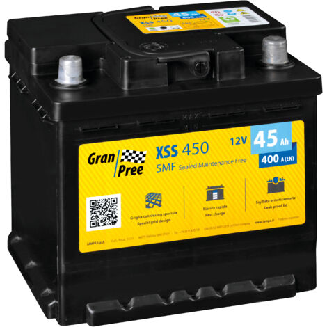 Batteria 12V - Gran Pree SMF - 45 Ah - 400 A - L1