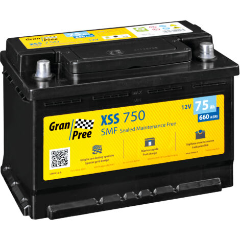 Batteria 12V - Gran Pree SMF - 75 Ah - 660 A - L3