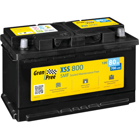 Batteria 12V - Gran Pree SMF - 80 Ah - 700 A - L4