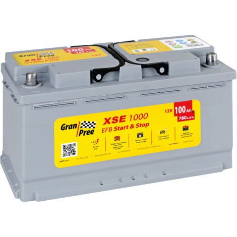 Batteria 12V - Gran Pree Start-Stop EFB - 100 Ah - 780 A - L5