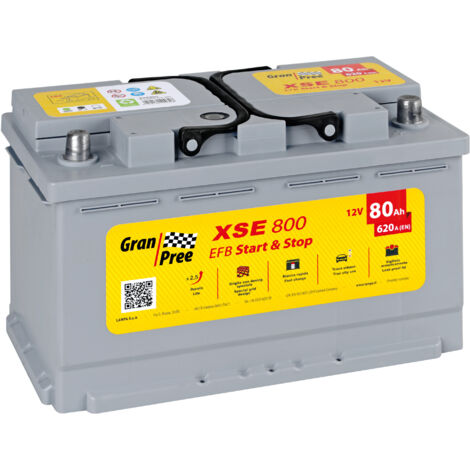 Batteria 12V - Gran Pree Start-Stop EFB - 80 Ah - 620 A - L4