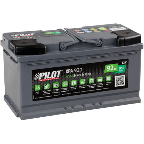 Batteria 12V - Pilot Start-Stop AGM - 92 Ah - 850 A - L5