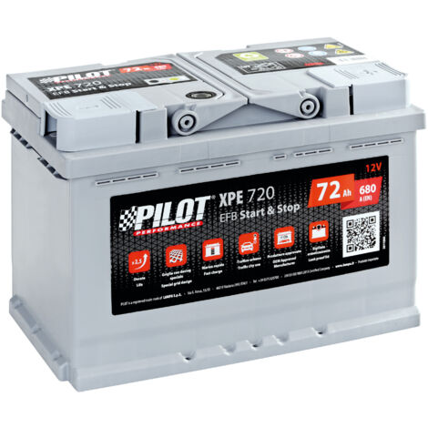 Batteria 12V - Pilot Start-Stop EFB - 72 Ah - 680 A - L3