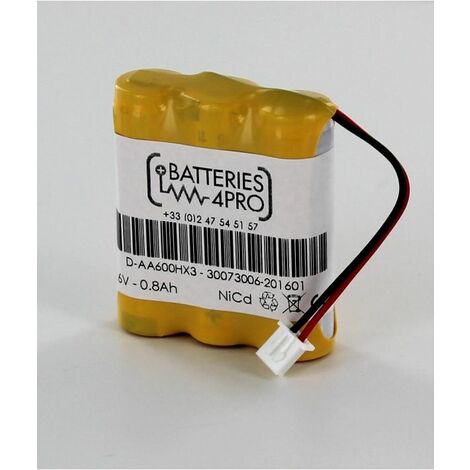 Batteria 6V 4.5Ah nicd per Lampe Mica Halogen tipo Y216F, MY0837F