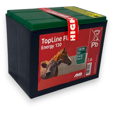 Batteria 9V a secco per elettrorecinzioni durata 10.000 ore KERBL - 9V - 130Ah