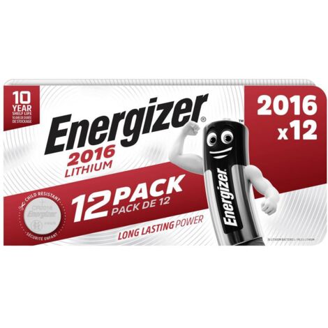 Batteria a bottone CR 2016 lithium Energizer 90 mAh 3 V 12 pz