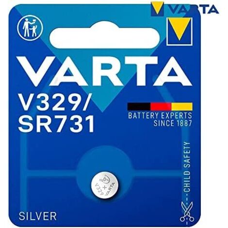 Batteria a bottone micro Varta argento sr73 - v329 1,55v blister 1 unità ø7,9x3,1mm