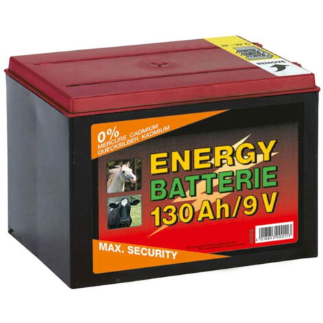 Batteria a secco 9v 130ah  per elettrificatori