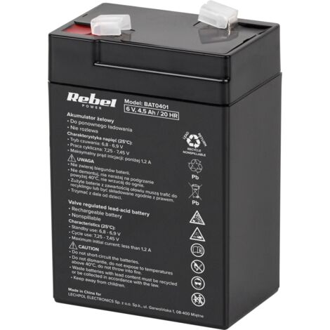 Batteria al gel 6V / 4,5Ah