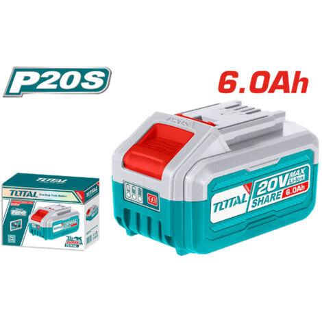 BATTERIA AL LITIO 20V DA 6Ah PER ELETTROUTENSILI UTENSILI TOTAL